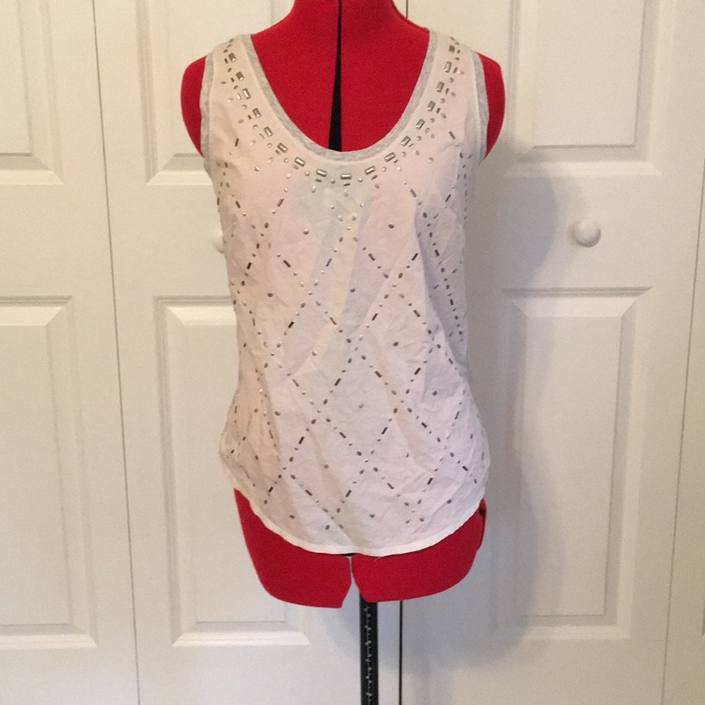 J. Crew Studded Tank Top